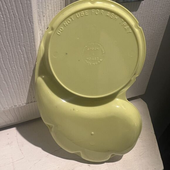 Vintage Federal Tool Corp Plastic Lime Green Coasters Snack Dish Set - Picture 6 of 6